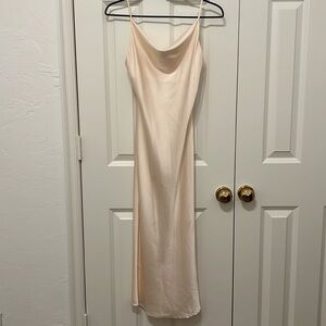 Petal & Pup Pink Cowl Neck Midi Dress